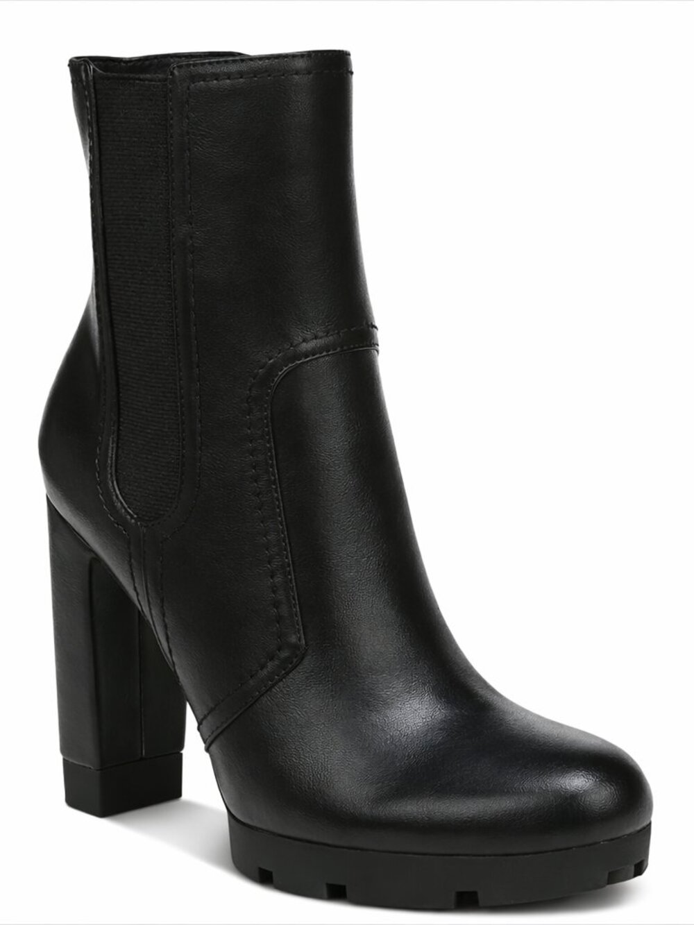Bar Iii Women's Graciie Platform Booties, Created for Macy's - Black Smooth size